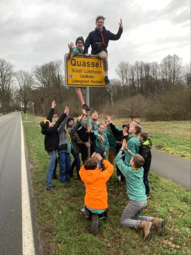 Jungssipppentour nach Quassel, Februar 2020